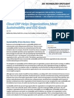 Idc Cloud Erp and Sustainability
