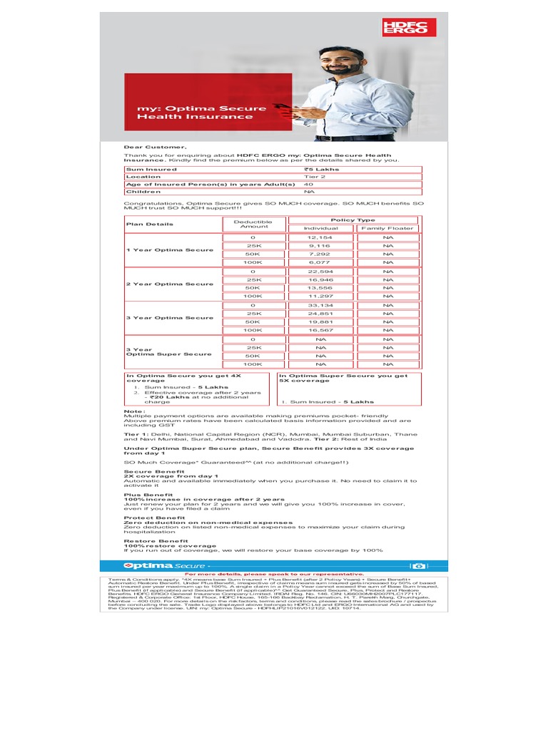 Plan Details of Health Insurance | PDF | Insurance | Deductible