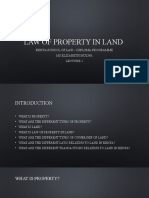 LL1 Introduction To Land Law