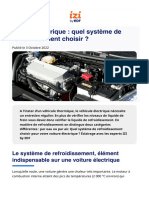 Voiture Électrique Et Système de Refroidissement - IZI by EDF