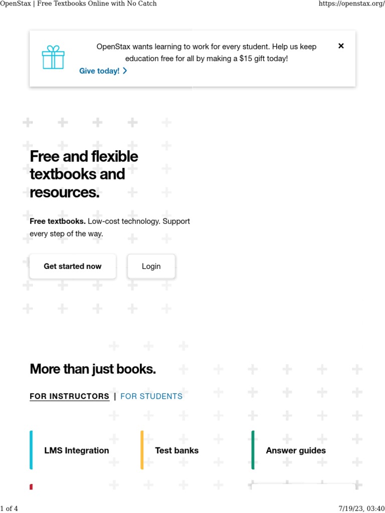 OpenStax Free Textbooks Online With No Catch | PDF | Textbook ...