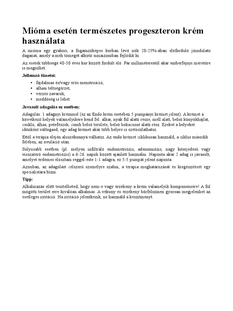 Progeszteron Krem | PDF