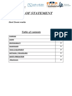 METHOD OF STATEMENT - ALKHOMRA PROJECT - Steel Door