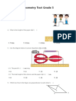 Geometry Test Grade 5