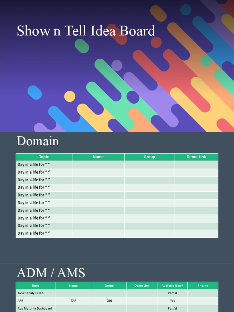 Show n Tell: Tools & Platforms Overview | PDF | Business | Technology ...