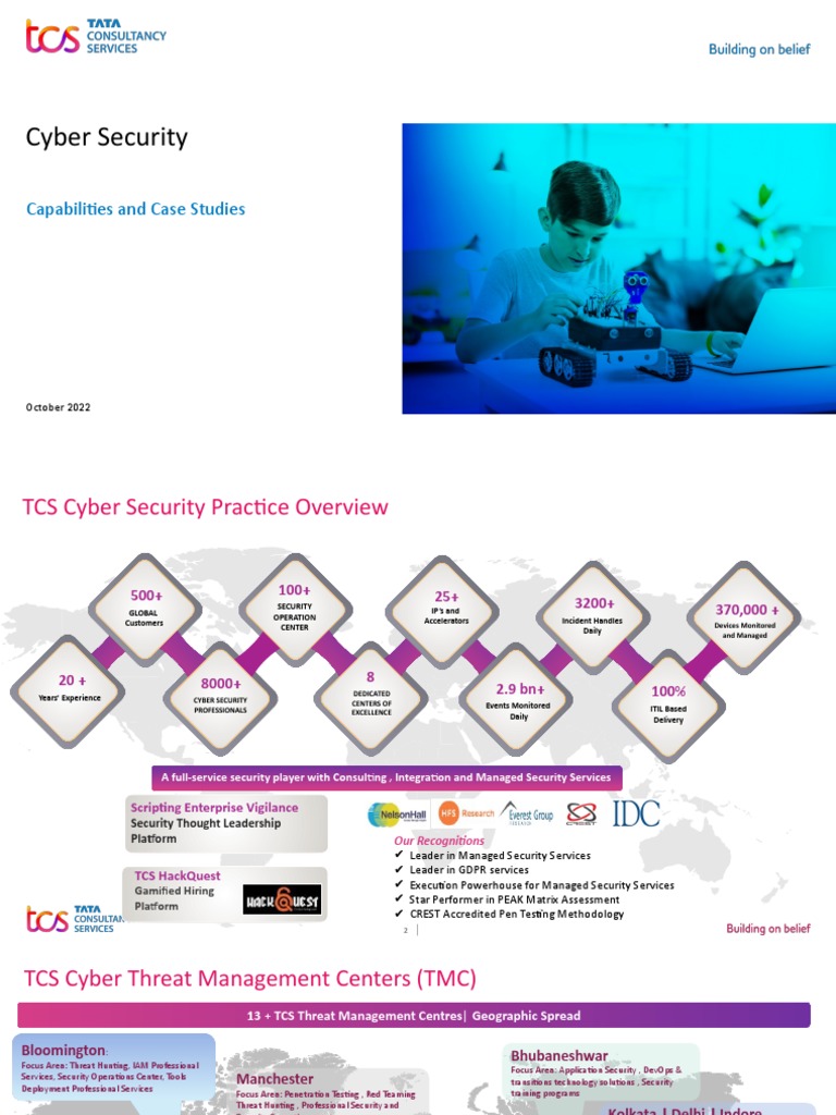 TCS Cyber Security Practice Capabilities Deck - 2022 Ver 0.1 | PDF ...