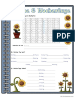 Woche & Wochentage - Übungen