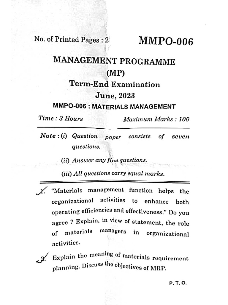 Materials Management PDF