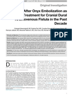 Outcomes After Onyx Embolization As Primary Treatment For Cranial Dural Arteriovenous Fistula in The Past Decade