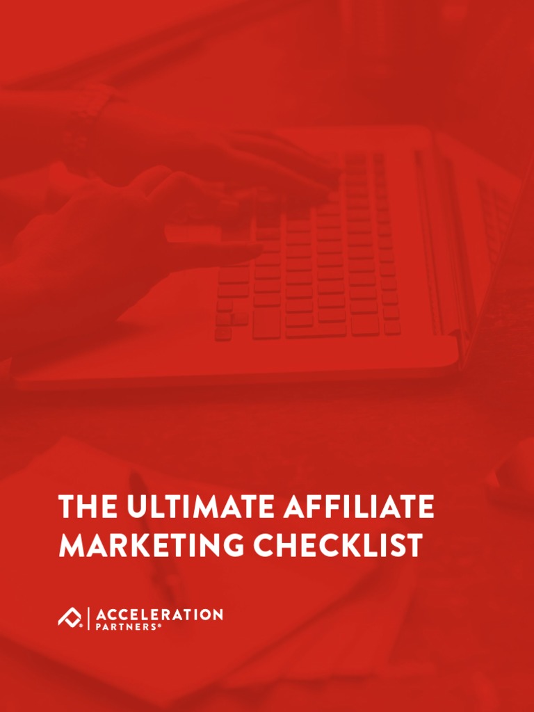 Affiliate Program Success Checklist | PDF | Marketing | Affiliate Marketing