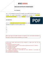 OSC LEGAL Modelo Estatuto Associação