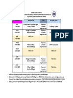 Jadual Latihan Pusat P12