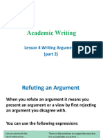 Lesson 4 Writing Arguments (Part 2)