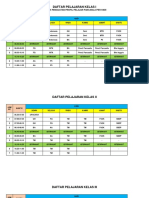 Daftar Pelajaran Kelas I-6 Ta 23-24