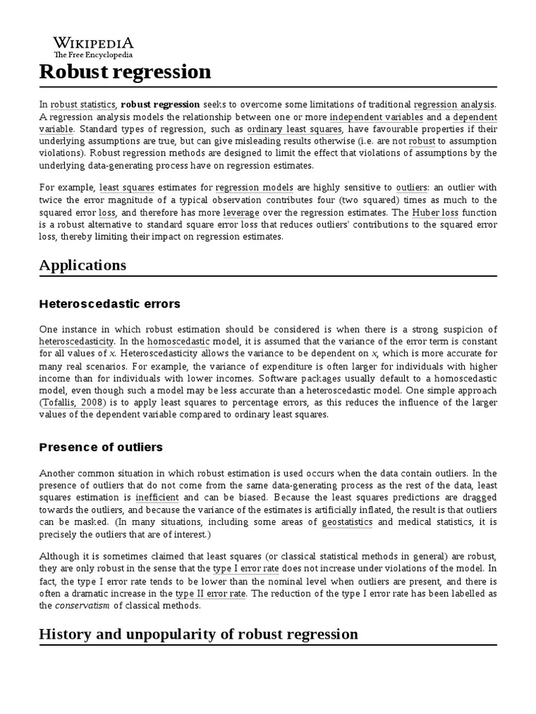 Doubly Robust Regression Assumptions