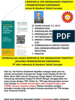 FINAL Slide Pelatihan TPA Calon Karyawan PT Vale Indonesia - Duddy - 16-05-2023