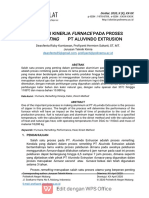 Evaluasi Kinerja Pada Proses Remelting PT ALuvindo