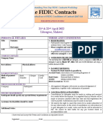 FIDIC 2022 Training Registration Form