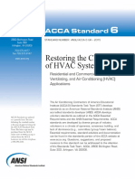 ANSI-ACCA Standard 6-2015 Restoring The Cleanliness of HVAC System.