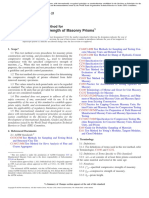 Compressive Strength of Masonry Prisms: Standard Test Method For