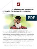 Legalise It The Absurd Ban On Marijuana As A Metaphor For Maendeleo Development