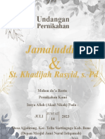 Template Undangan Nikah PPT Bunga Elegan