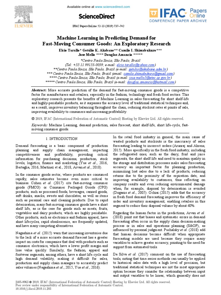 Sciencedirect Sciencedirect Download Free PDF Forecasting Inventory