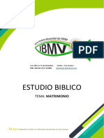 ESTUDIO BIBLICO IBMV Matrimonio