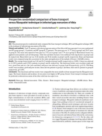 Prospective Randomized Comparison of Bone Transport Versus Masquelet Technique in Infected Gap Nonunion of Tibia