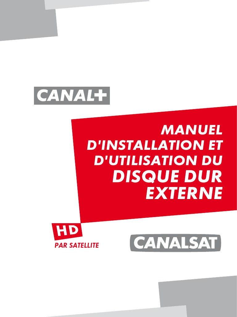 Installation Disque Dur Externe Canal+ | PDF | Disque dur | USB