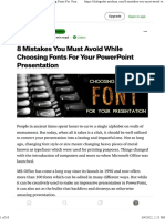 8 Mistakes You Must Avoid While Choosing Fonts For Your PowerPoint Presentation