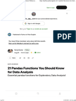 21 Pandas Functions You Should Know For Data Analysis