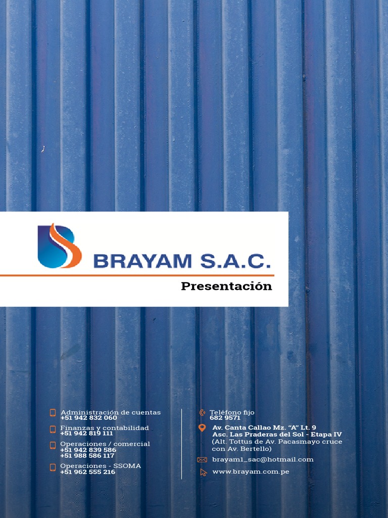 Brochure - Brayam Sac | PDF