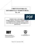 Territorio, Desarrollo Territorial y Política Territorial