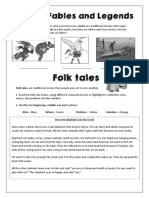 Fables, Myths and Legends - Story Template