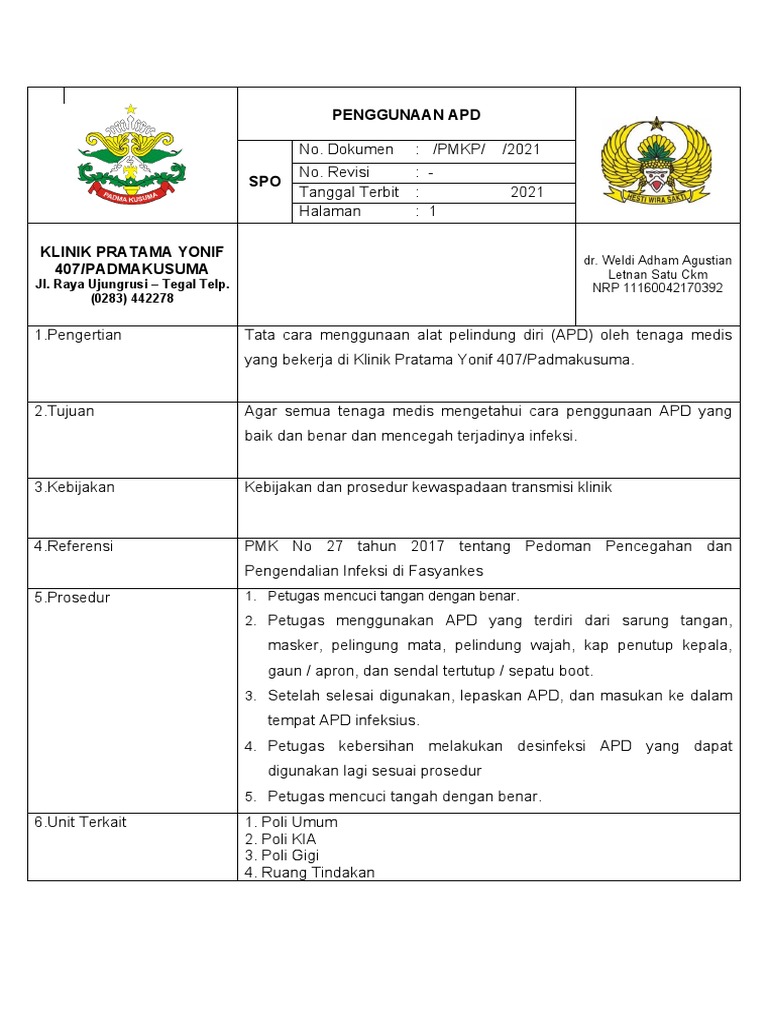 Panduan Penggunaan APD Tenaga Medis | PDF | Sains & Matematika