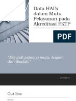 Suprapto Data HAI's Dalam Mutu Pelayanan Pada Akreditasi FKTP 21 Mei 2023