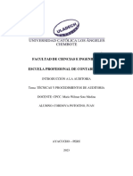 Procedimeintos y Tecnicas de Auditoria