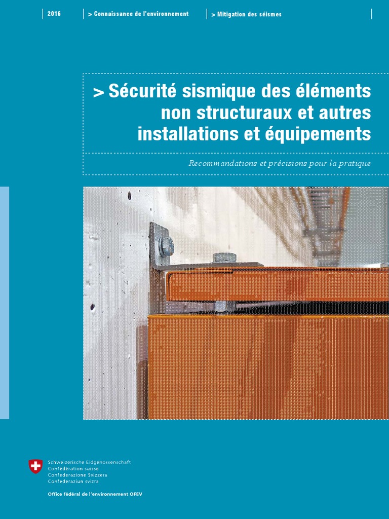 Sécurité sismique des installations non structurales | PDF ...