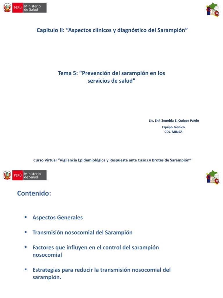 5 Prevencion De Trasmision Del Sarampion Pdf Sarampión Lavado De
