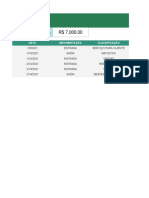 Planilha de Fluxo de Caixa Diario No Excel