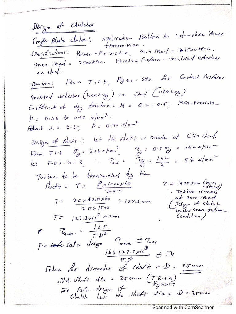 Design of Clutches PDF