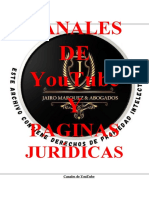 Canales de Youtube y Paginas Jurídicas