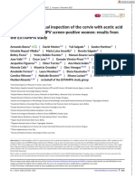 Intl Journal of Cancer - 2022 - Baena - Performance of Visual Inspection of The Cervix With Acetic Acid VIA For Triage of