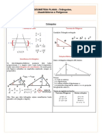 Teoria - Geometria Plana 2 - Triângulos, Quadriláteros e Polígonos