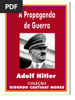 A Propaganda Da Guerra - Adolf Hitler - 16pgs