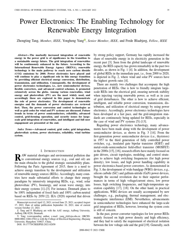 Power Electronics for Renewable Integration | PDF | Photovoltaics ...