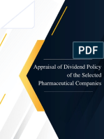 Fin435-TermPaper-Appraisal of Dividend Policy of The Selected Companies