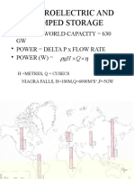 Hydroelectric and Pumped Storage, Tidal, Wave