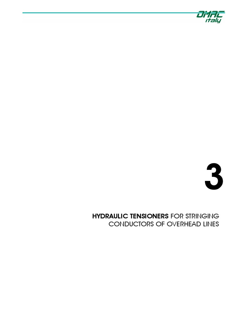 Hydraulic Tensioners Overview by OMAC | PDF | Wire | Engines